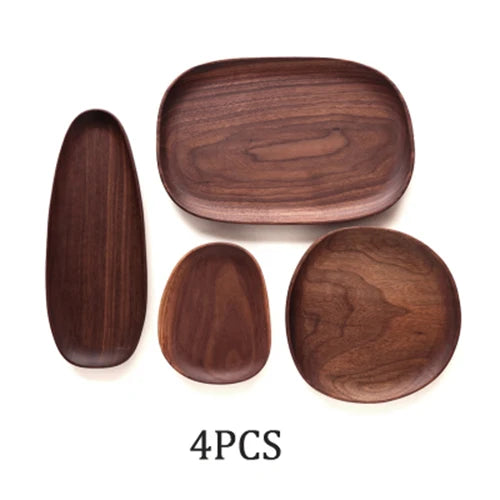 1/5 pcs Oval Wood Plate