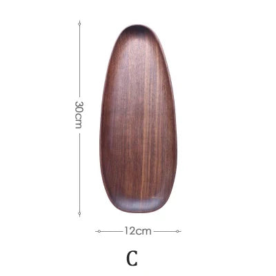 1/5 pcs Oval Wood Plate