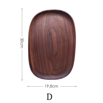 1/5 pcs Oval Wood Plate