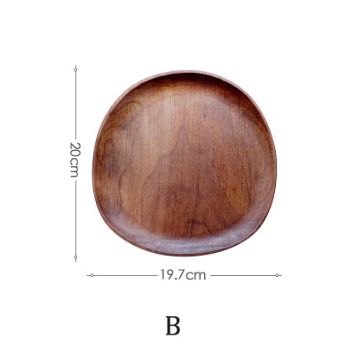 1/5 pcs Oval Wood Plate